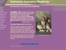 Tablet Screenshot of expressionaussies.tripod.com