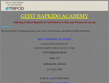 Tablet Screenshot of geisthapkido.tripod.com