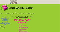 Desktop Screenshot of misscarepageant.tripod.com