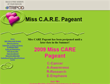 Tablet Screenshot of misscarepageant.tripod.com