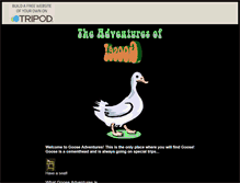 Tablet Screenshot of gooseadventures.tripod.com