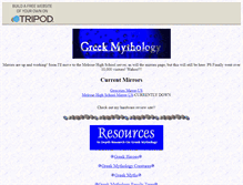 Tablet Screenshot of greekmyth.tripod.com