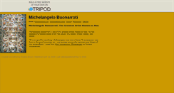Desktop Screenshot of michelangelo101.tripod.com
