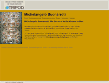 Tablet Screenshot of michelangelo101.tripod.com