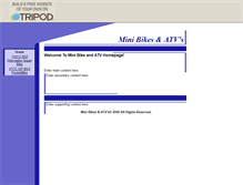 Tablet Screenshot of minibikesandatvs.tripod.com
