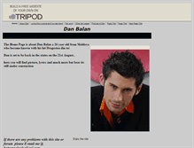 Tablet Screenshot of dan-balan.tripod.com