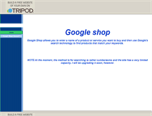 Tablet Screenshot of googleshop.tripod.com