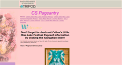 Desktop Screenshot of cspageantry.tripod.com