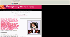 Desktop Screenshot of our-angel-jessica.tripod.com