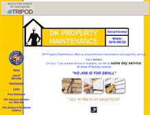 Tablet Screenshot of dkmaintenance.tripod.com