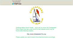 Desktop Screenshot of chesapeakeparrothead.tripod.com