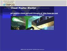 Tablet Screenshot of cheatmasterblaster.tripod.com