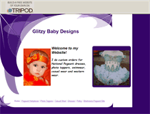 Tablet Screenshot of glitzybabydesigns.tripod.com