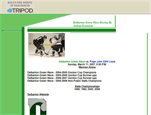 Tablet Screenshot of delbartonhockey.tripod.com