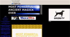 Desktop Screenshot of powerfulancientmagick.tripod.com