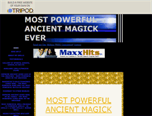 Tablet Screenshot of powerfulancientmagick.tripod.com