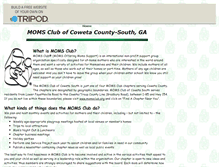Tablet Screenshot of momsclubsouthcoweta.tripod.com