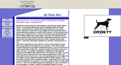 Desktop Screenshot of mywaterdiet.tripod.com
