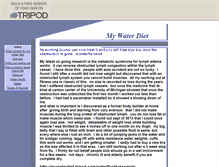 Tablet Screenshot of mywaterdiet.tripod.com