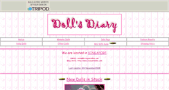 Desktop Screenshot of dollsdiary.tripod.com