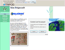 Tablet Screenshot of kimdaigneault.tripod.com