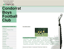 Tablet Screenshot of condorratfootball.tripod.com