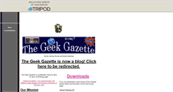 Desktop Screenshot of geekgazette.tripod.com