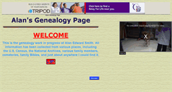 Desktop Screenshot of alansgenealogypage.tripod.com