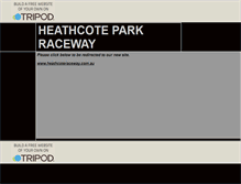 Tablet Screenshot of heathcoteraceway.tripod.com