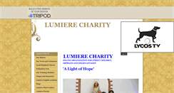 Desktop Screenshot of lumierecharity.tripod.com