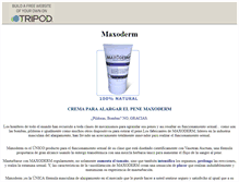 Tablet Screenshot of maxoderm-shop.tripod.com