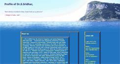 Desktop Screenshot of drsridhar.tripod.com