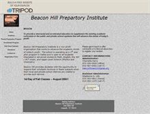 Tablet Screenshot of beaconhillprep.tripod.com