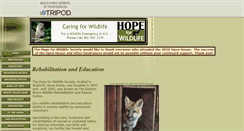 Desktop Screenshot of hopeforwildlife.tripod.com