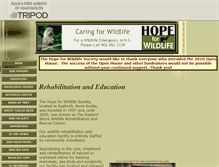 Tablet Screenshot of hopeforwildlife.tripod.com