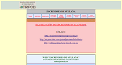 Desktop Screenshot of escritoresdesullana.pe.tripod.com