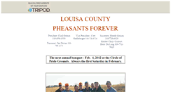 Desktop Screenshot of lcpheasantsforever.tripod.com