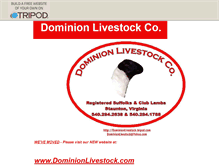 Tablet Screenshot of dominionlivestock.tripod.com