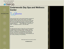 Tablet Screenshot of cedarwoodspa.tripod.com