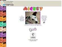Tablet Screenshot of mickeythedog.tripod.com