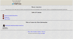 Desktop Screenshot of masseyfamgenealogy.tripod.com