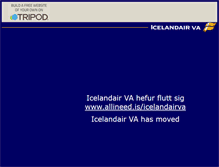 Tablet Screenshot of icelandair.tripod.com
