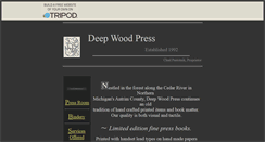 Desktop Screenshot of deepwoodpress.tripod.com