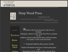 Tablet Screenshot of deepwoodpress.tripod.com