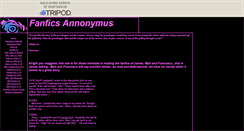 Desktop Screenshot of fanfic-writers.tripod.com