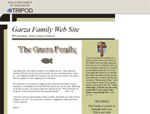 Tablet Screenshot of garza.family.tripod.com