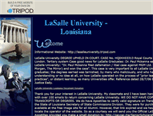 Tablet Screenshot of lasalleuniversity.tripod.com