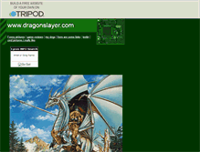 Tablet Screenshot of dragonslayer81611.tripod.com
