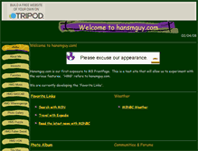 Tablet Screenshot of hansmguy.tripod.com