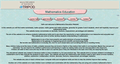 Desktop Screenshot of math-ed.tripod.com